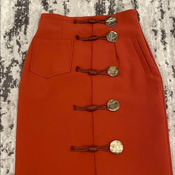Storets Rope Button Skirt - Picture 2 of 6